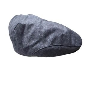 Sterkowski 1926 Mens Dark Gray Lambswool Type Flat‎ Cap Made in Poland